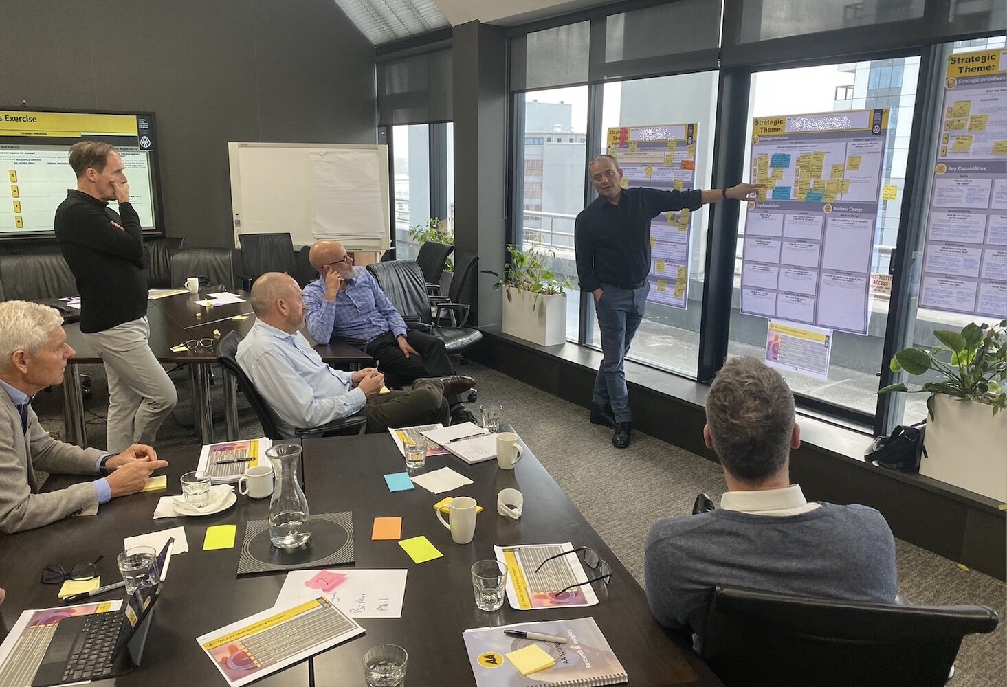 The AA leadership team working through the capabilities needed to deliver their strategy
