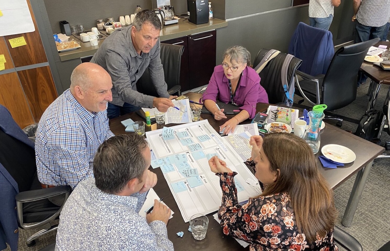 The AA leadership team in a strategy workshop
