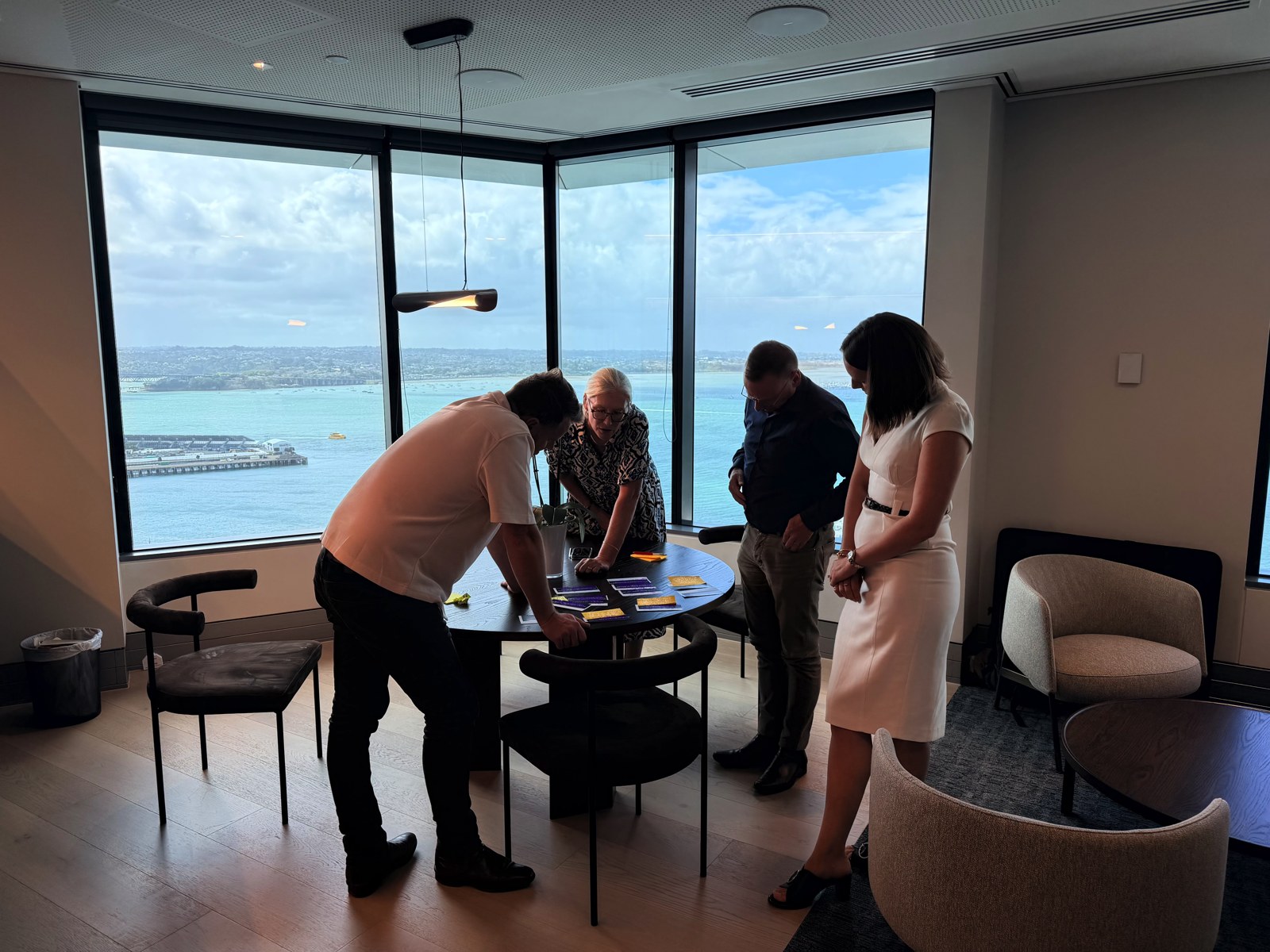 The MAS leadership team ideating their strategy